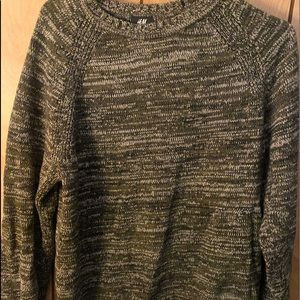 Green and contrast Mens H&M Sweater